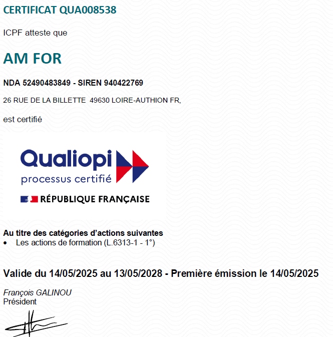 qualiopi certificat